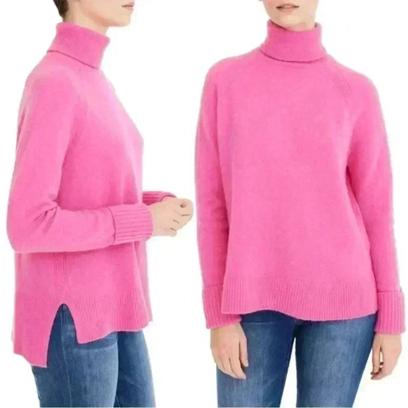 J. Crew Side Slit Supersoft Turtleneck Sweater XS - Picture 4 of 6